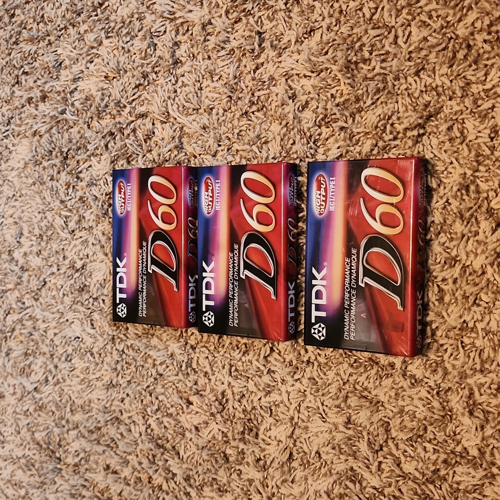 TDK D60 High Output General Purpose Audio Cassette (set of 3)